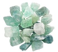 Hilitchi 1lb Bulk Raw Green Fluorite Stone Rough Crystal Stone for Cabbing, Tumbling, Cutting, Polishing, Wire Wrapping,Gem Mining, Wicca, Reiki and Crystal Healing