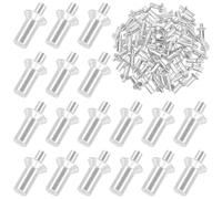 Hilitchi 50Pcs M6.4 x 15mm Hammer Drive Rivets Aluminum Core Rivets Knock Type Expansion Aluminum Rivets Hammer Drive Aluminium Rivets for Home Electronic Equipment