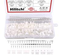 Hilitchi 560Pcs 2.54mm JST-XHP 2/3 / 4/5 Pin housing and Male/Female Pin Head Connector Adapter Plug Set