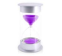 Hilitchi Hourglass Timer 5/10/15/30 Minutes Sand Timer for Games Classroom (ONE 10 Min-Purple)