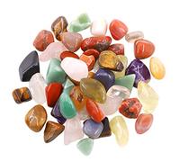 Hilitchi Quartz Stones Tumbled Chips Stone Crushed Crystal Natural Rocks Healing Home Indoor Decorative Gravel Feng Shui Healing Stones (About 1lb(450g)/Bag) (Big Assorted Stones)