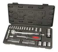 Hilka 02204302 43 PCE 3/8" and 1/4" Drive Socket Set Metric