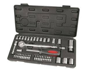 Hilka 02204302 43 PCE 3/8" and 1/4" Drive Socket Set Metric