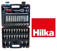 Hilka 02385802 Socket Set 3/8 Drive 58 Piece Metric Socket Set