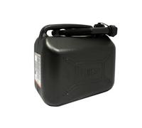 Hilka 10L Jerry Can Fuel Plastic Petrol Diesel Black Portable 10 Litre + Spout
