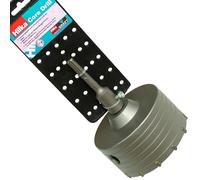 Hilka 110mm TCT Core Drill Hole Saw Waste Pipe Masonry Cutter SDS Arbor