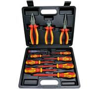 Hilka 11pc VDE Screwdriver & Pliers Set 1000V Insulated Electricians Toolkit