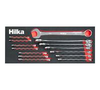 Hilka 14pc Metric Spanner Set 6-26mm Offset Combination EVA Foam Tray Tool