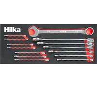 Hilka Spanner Set 14 pce combination metric spanners in eva foam