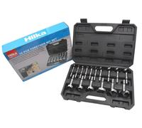 Hilka 16pc Forstner Bit Set 6-54mm Wood Drill Auger Joinery Hole Bits 50500016