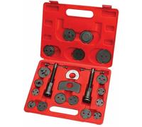 Hilka 21pc Brake Caliper Rewind Tool Kit LH RH Universal Car Pad Piston Set