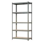 Hilka Garage Storage Unit Work Bench Metal Boltless Shelf Racking