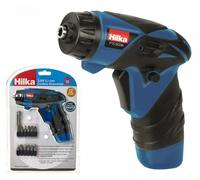 HILKA 3.6V Li-ion Rechargeable Battery Cordless Screwdriver Drill + 11 Bits Set