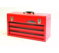 Hilka 3 Drawer Tool Chest Box Portable Heavy Duty Red Metal Garage Cabinet Unit