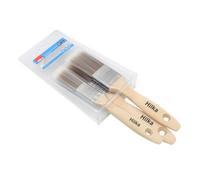 Hilka 3 Pce Wooden Synthetic Bristle Paint Brushes
