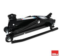 Hilka 3 Tonne Trolley Jack Heavy Duty Steel Construction, 150-410mm Lifting Range, Overload Protection, Suitable For Cars