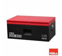 Hilka 32 Inch Heavy Duty Steel Van Storage Box Lockable Tool Chest Secure Vehicle Storage Box With Double Lock System