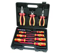 Hilka 34688011 VDE Screwdriver and Plier Set - Red/Yellow (11-Piece)