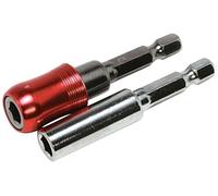 Hilka 37950702 Bit Holder Set - Silver/Red (2-Piece)