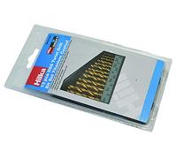 Hilka 49707013 Titanium Coated HSS Drill Bit Set (13-Piece)