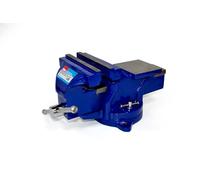 Hilka 54122004 4" Bench Vice with Swivel Base and Anvil Red