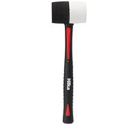 Hilka 62303016 16 oz Double Faced Rubber Mallet, White,black