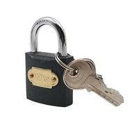 Hilka 70405030 32mm Iron Padlock, Black