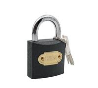 Hilka 70405040 38mm Iron Padlock, Black