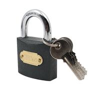 Hilka 70405050 50mm Iron Padlock, Black