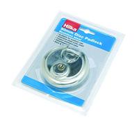 Hilka 70500090 90mm Disc Padlock, Silver, 90 mm
