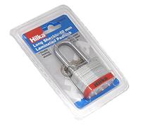 Hilka 70606040 Long Shackle Laminated Padlock, 40 mm