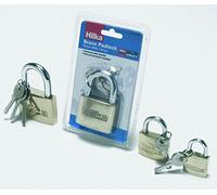 Hilka 70700050 Heavy Duty Brass Padlock, 50 mm