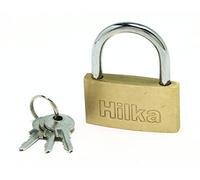 Hilka 70750040 Slim Brass Padlock, 40 mm