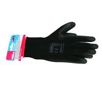 Hilka 75410209 PU Gloves, Black