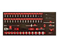 Hilka Socket Set 75 pce metric 1/4 " inch drive tool kit in eva foam