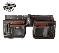 Hilka 77705002 Brown Oil Tanned Leather Heavy Duty Stitched Double Tool Belt