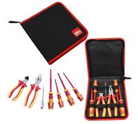 Hilka 7pc VDE Electricians Tool Set - Screwdrivers & Pliers, 1000V Insulated
