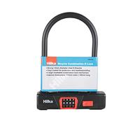 Hilka 89502225 Bicycle Combination D Lock, Black