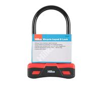 Hilka 89503325 Bicycle Keyed D Lock, Black