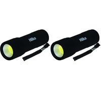 Hilka 9 LED Rubber Coated MINI Torch (Pack of 2)