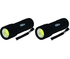Hilka 9 LED Rubber Coated MINI Torch (Pack of 2)