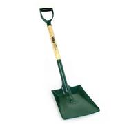 Hilka Carbon Steel Shovel Square Mouth Powder Coated Soft Grip 93cm