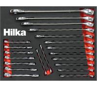 Hilka Combination Spanner Set Metric 21 Piece Wrench Tool Kit in EVA Foam Tray