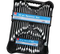 Hilka Tools Combination Spanner Set 16213203 AF/Metric, 32 Pieces