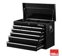 Hilka Hd Pro+ 9 Drawer Tool Chest Heavy Duty Steel, Ball Bearing Slides, Gas Struts, Lockable,side Handles,top Storage Compartment