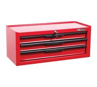 Hilka Heavy Duty 3 Drawer Add On Tool Chest Garage Workshop Red Steel UK Mobile