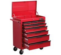 Hilka Heavy Duty 8 Drawer Trolley with Lid Storage.