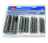 Hilka Hole Punch Set 12pc Hollow Hole Punches Leather Craft Belt Cutters Eyelets