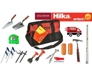 Hilka/ Holtmann/ Amtech/ Footprint Builders Brick Layers Tool Kit 11pcs Set DIY