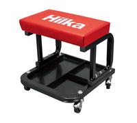 Hilka Tools Mechanic's Seat 82620100 with Storage – Red